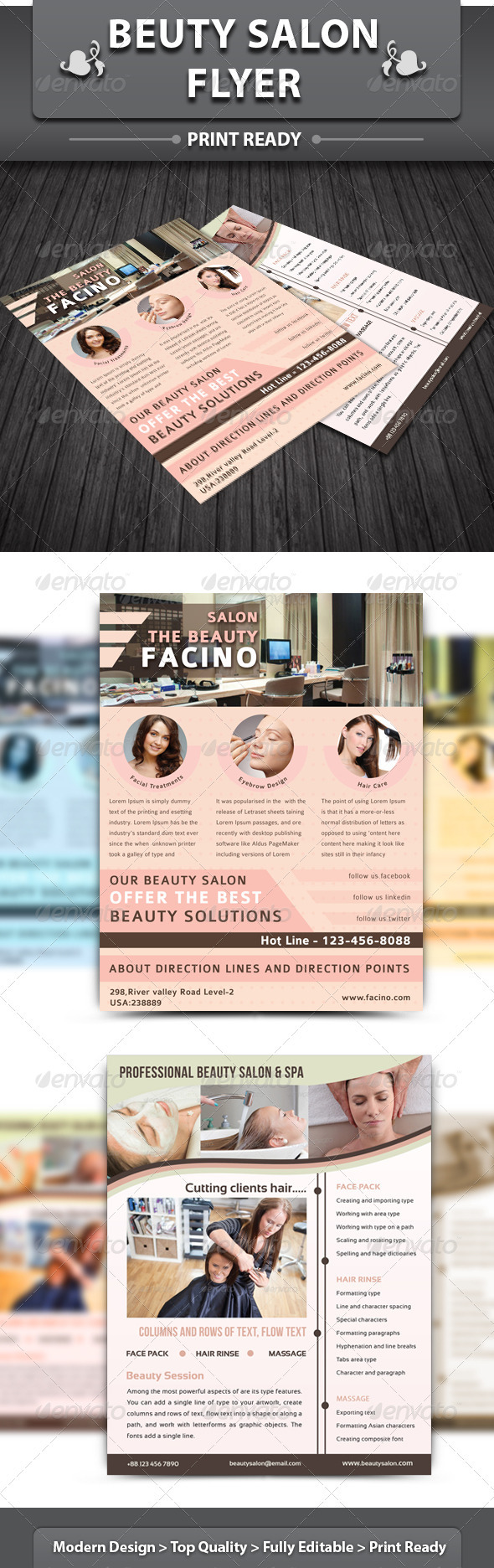 Spa & Beauty Saloon Flyer | Volume 2 - Corporate Flyers