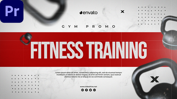Fitness Training Gym Promo |MOGRT|