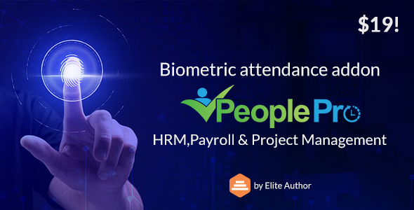 Biometric Attendance Addon for PeoplePro HRM, Payroll, Project Management