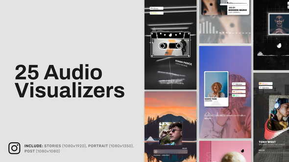 Instagram Audio Visualizers Stories and Posts