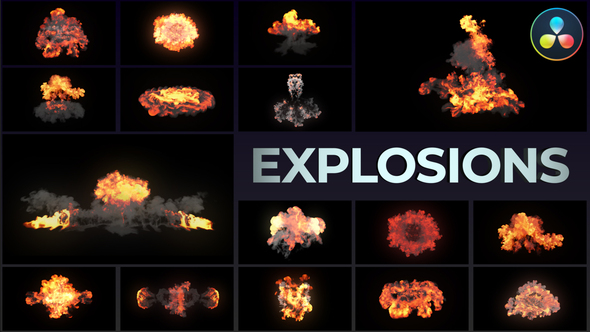 Real Explosions Effects for DaVinci Resolve