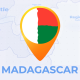 Madagascar Map - Republic of Madagascar Travel Map - VideoHive Item for Sale
