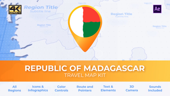 Madagascar Map - Republic of Madagascar Travel Map