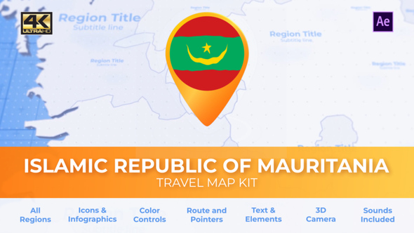Mauritania Map - Islamic Republic of Mauritania Travel Map