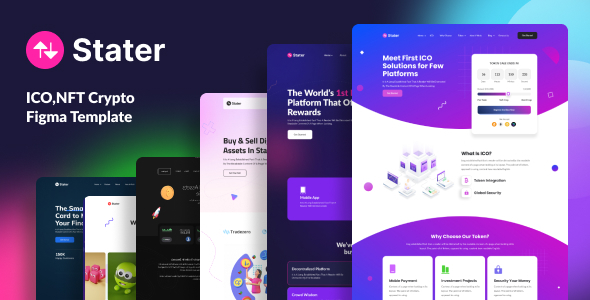 Stater-ICO & NFT Figma Landing Template