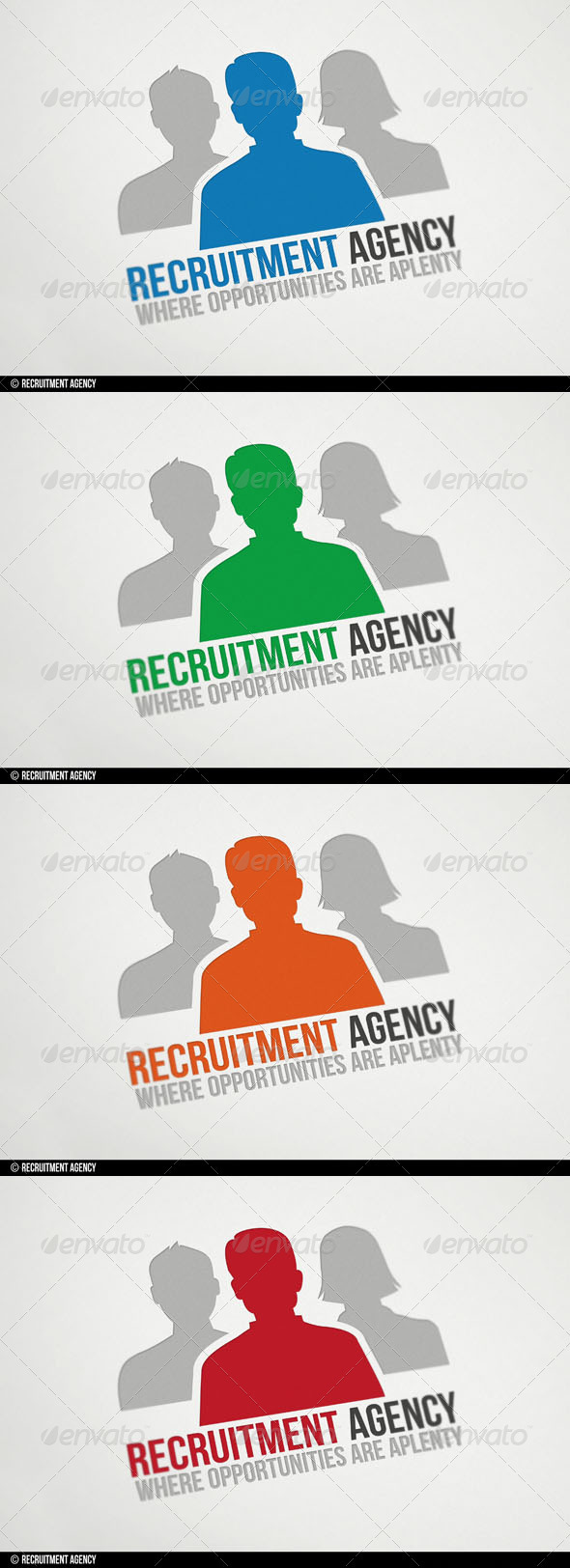 Recruitment Agency Logo - Humans Logo Templates