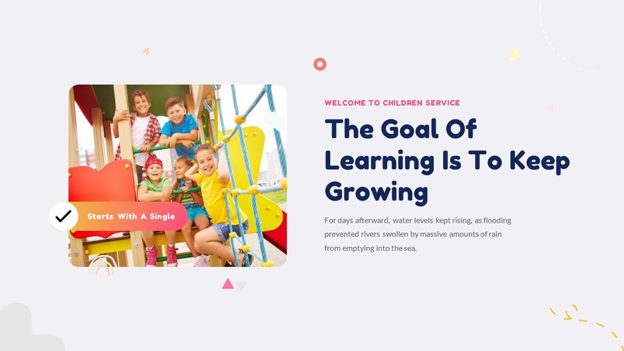 Kids Children Education Google Slides Template, Presentation Templates