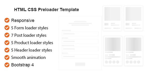 HTML CSS Preloader Animation Template