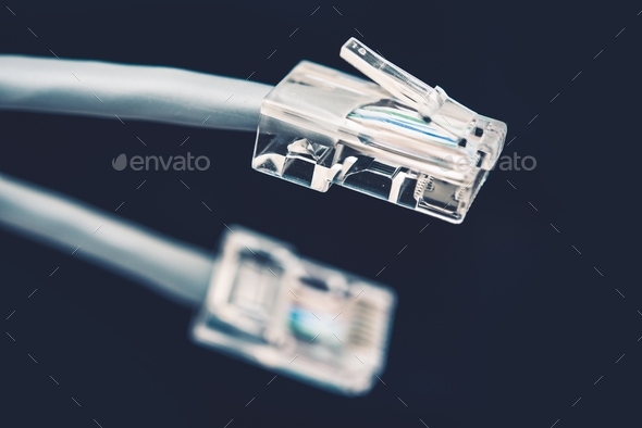 Network Cable Grey Cord Stock Photo by duallogic | PhotoDune