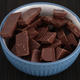 A bowl of broken dark chocolate - PhotoDune Item for Sale
