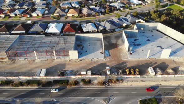 Aerial View of Developing Buildings in Australia