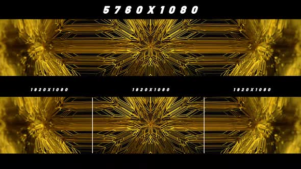 Abstract Gold Line Widescreen