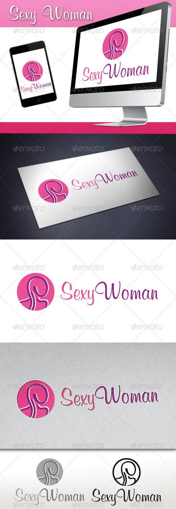 Sexy Woman Logo - Humans Logo Templates