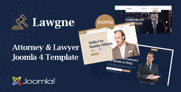 Lawgne - Joomla 4 Template for Attorney & Lawyers
