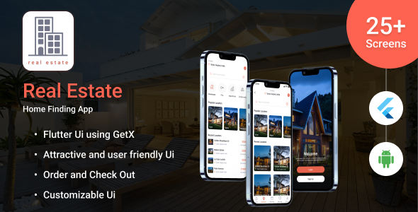 Real Estate - Fresh Flutter App Ui Template