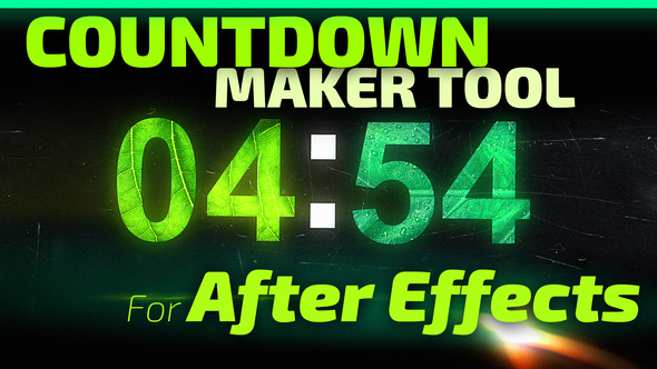 Countdown Maker Tool for After Effects