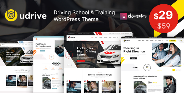 Udrive – Driving School WordPress Theme