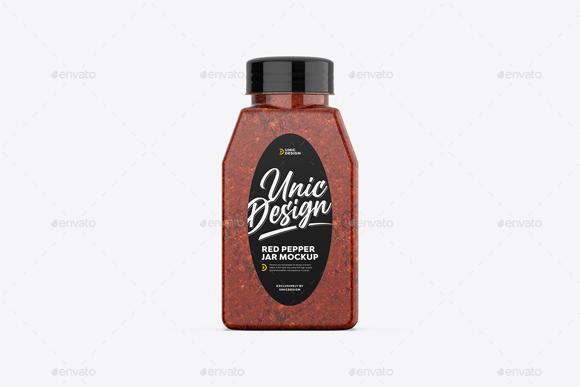 Red Pepper Jar Mockup, Graphics | GraphicRiver