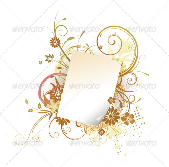 Paper Leaf Frame - Borders Decorative