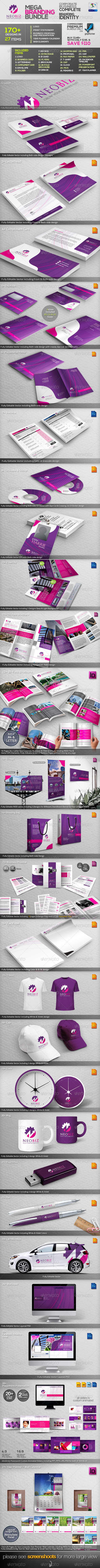 NeoBiz: Corporate Business ID Mega Branding Bundle - Stationery Print Templates