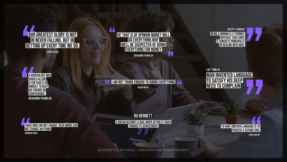 Autoresize Text Quotes | AE Titles template preview