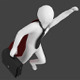 3D Man in Superman Cape Flying With a Suitcase 3D Man in Superman Cape Flying With a Suitcase - VideoHive Item for Sale