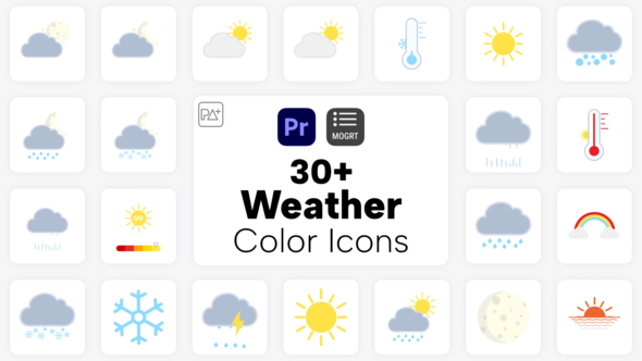 Weather Icons For Premiere Pro