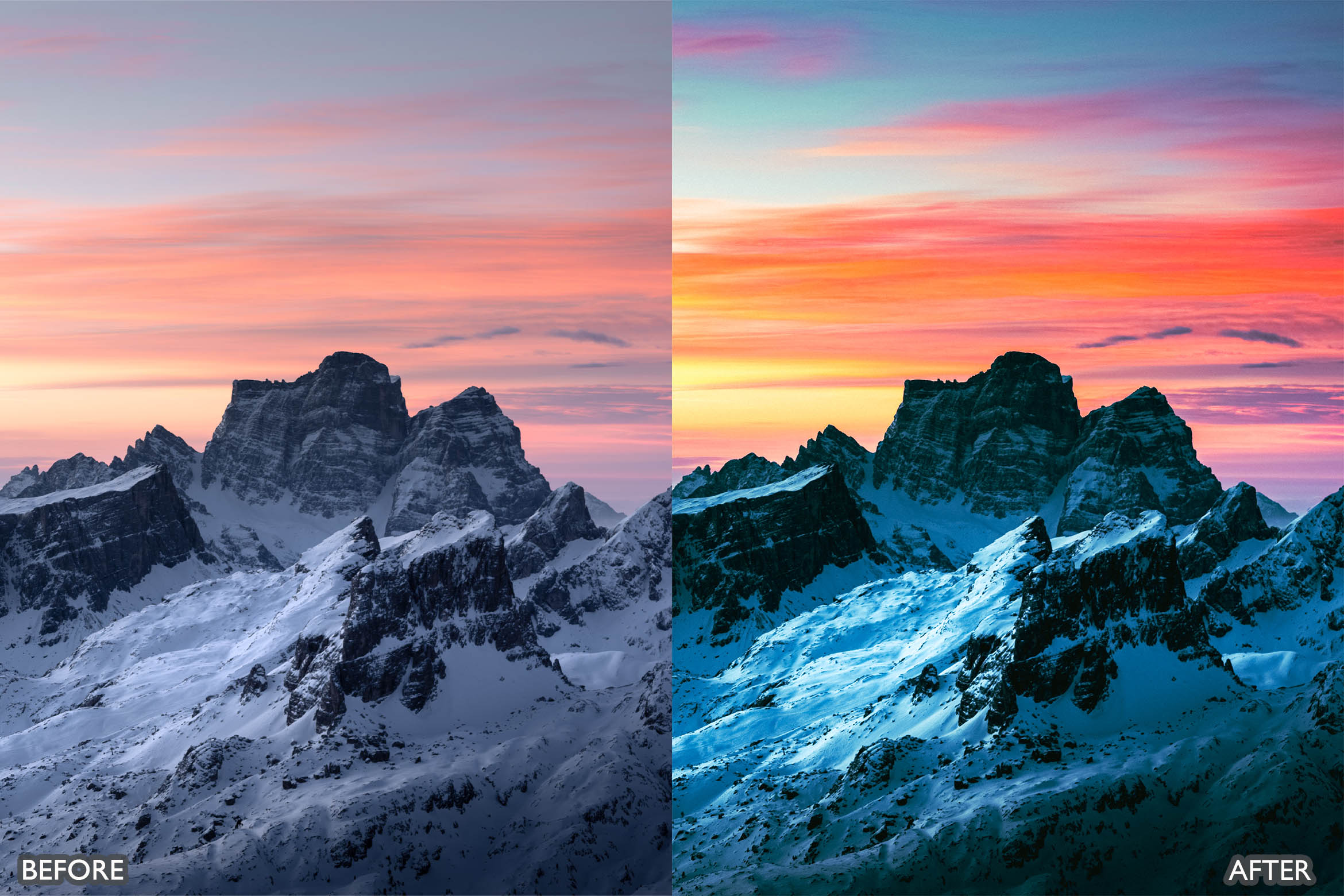 Cinematic Snow Landscape Presets For Lightroom, Add-ons | GraphicRiver