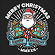 Santa Claus Christmas Illustration T-shirt Design