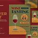 Green Art Deco Wine Tasting Flyer Set