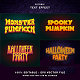 Halloween Editable Text Effect Style Collections