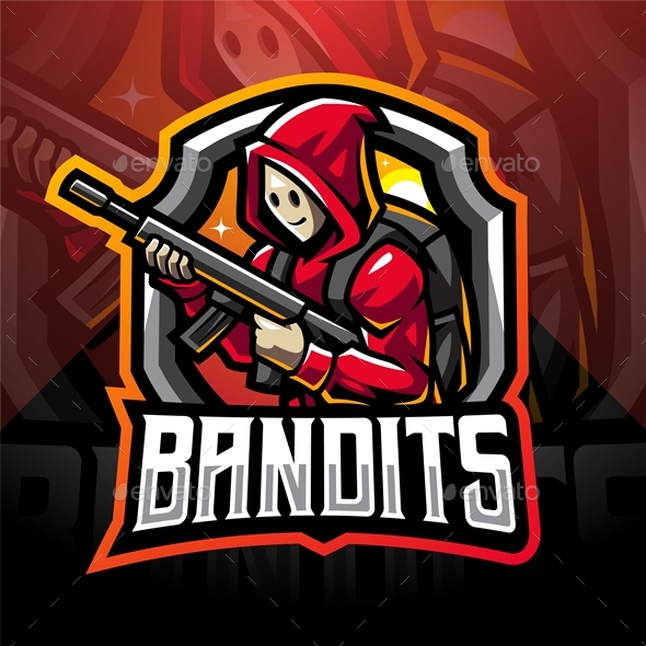 Bandit Esport Mascot by Visink | GraphicRiver