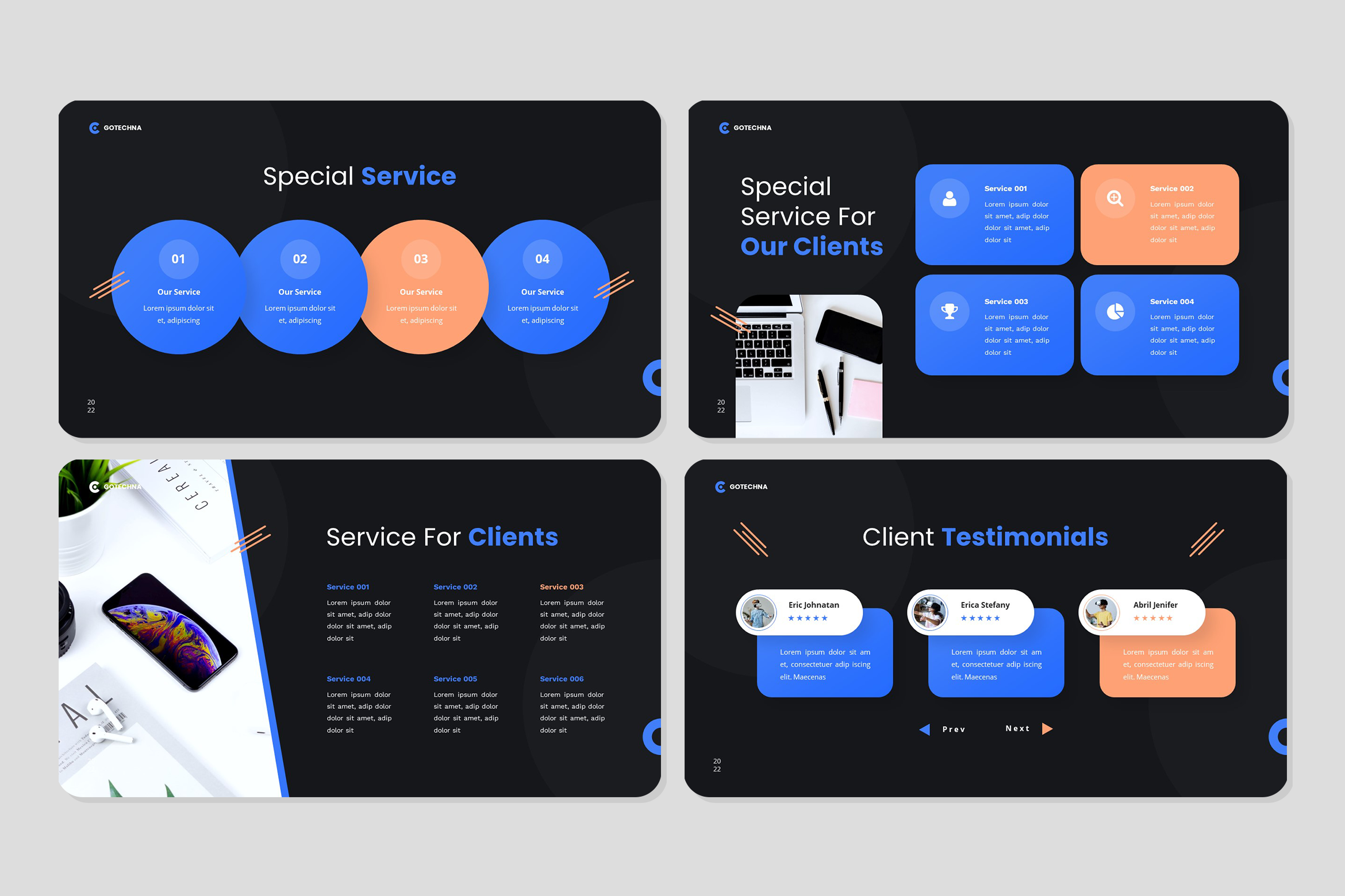 Gotechna - IT Solutions & Services Google Slides Template, Presentation ...