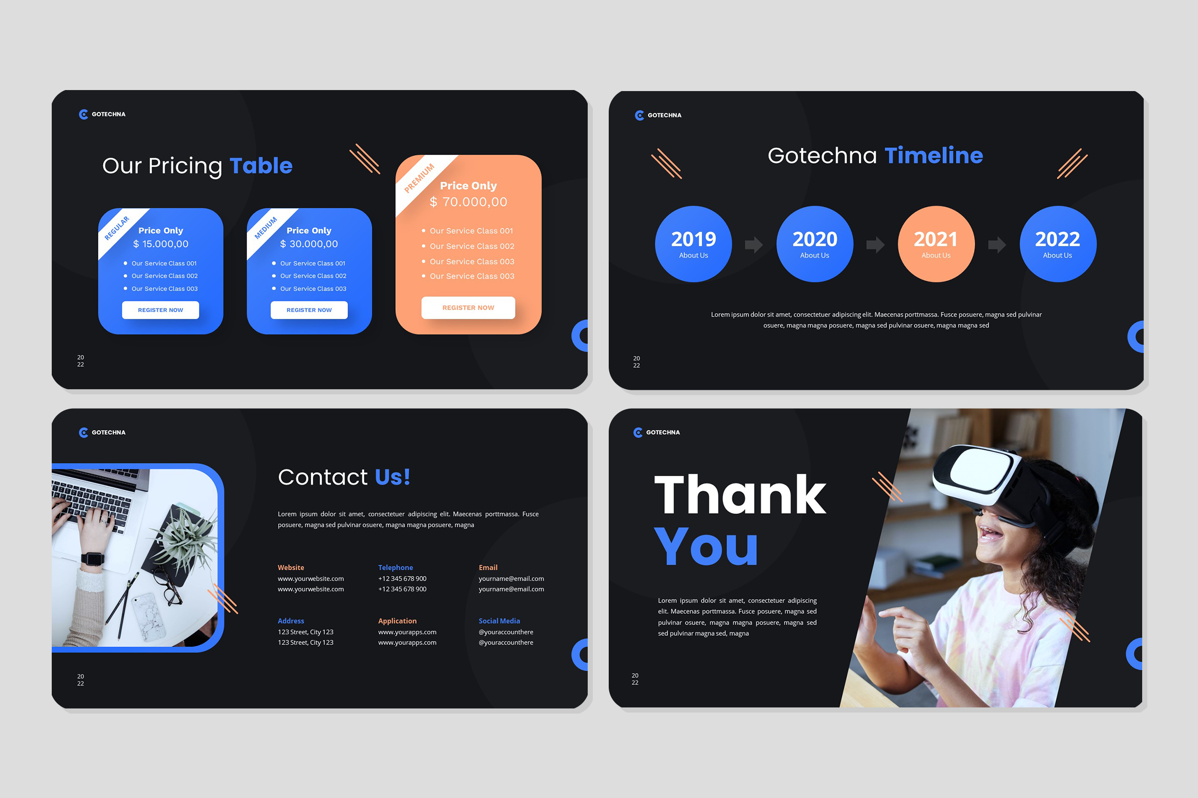 Gotechna - IT Solutions & Services Google Slides Template, Presentation ...