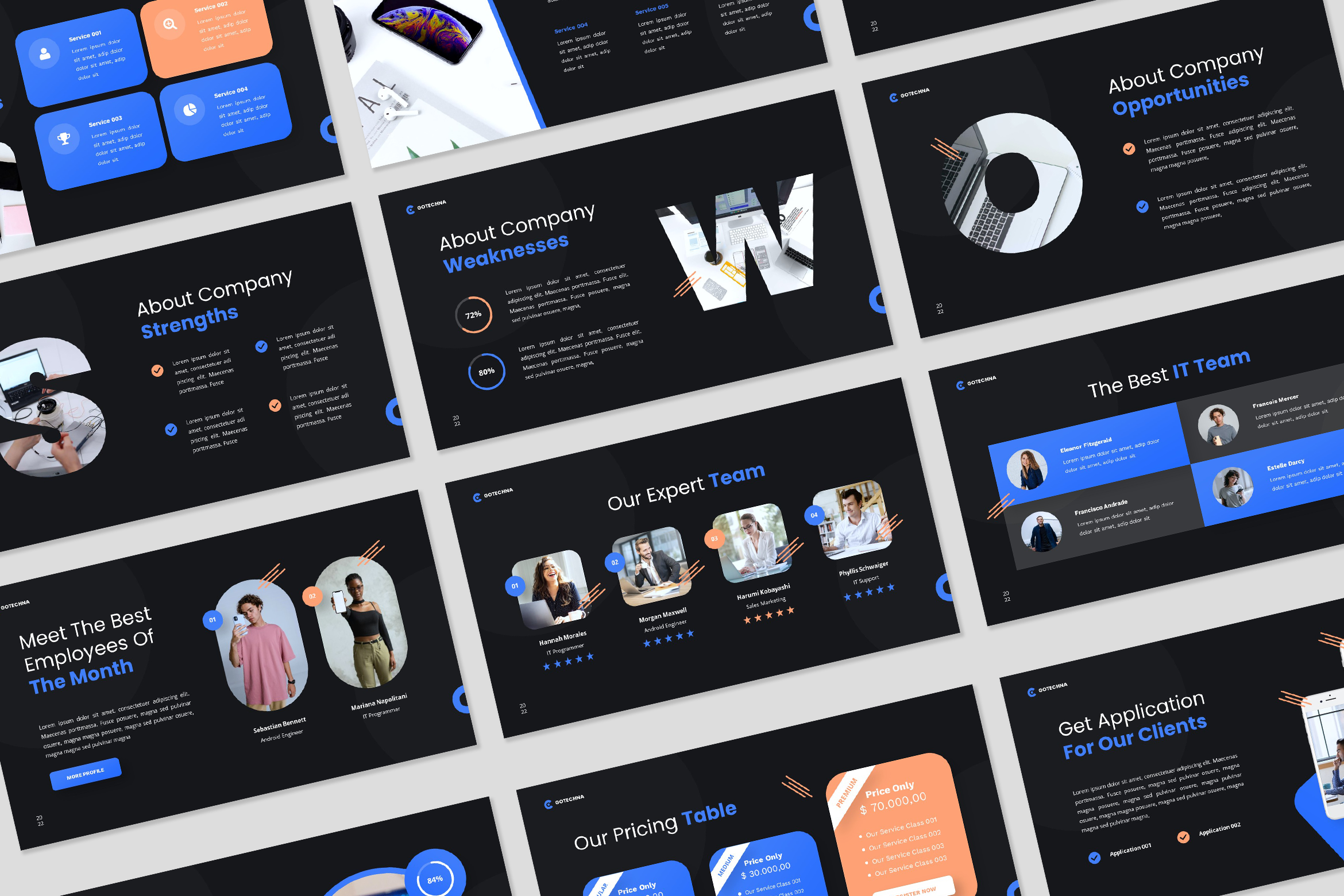Gotechna - IT Solutions & Services Google Slides Template by AnnoraStudio