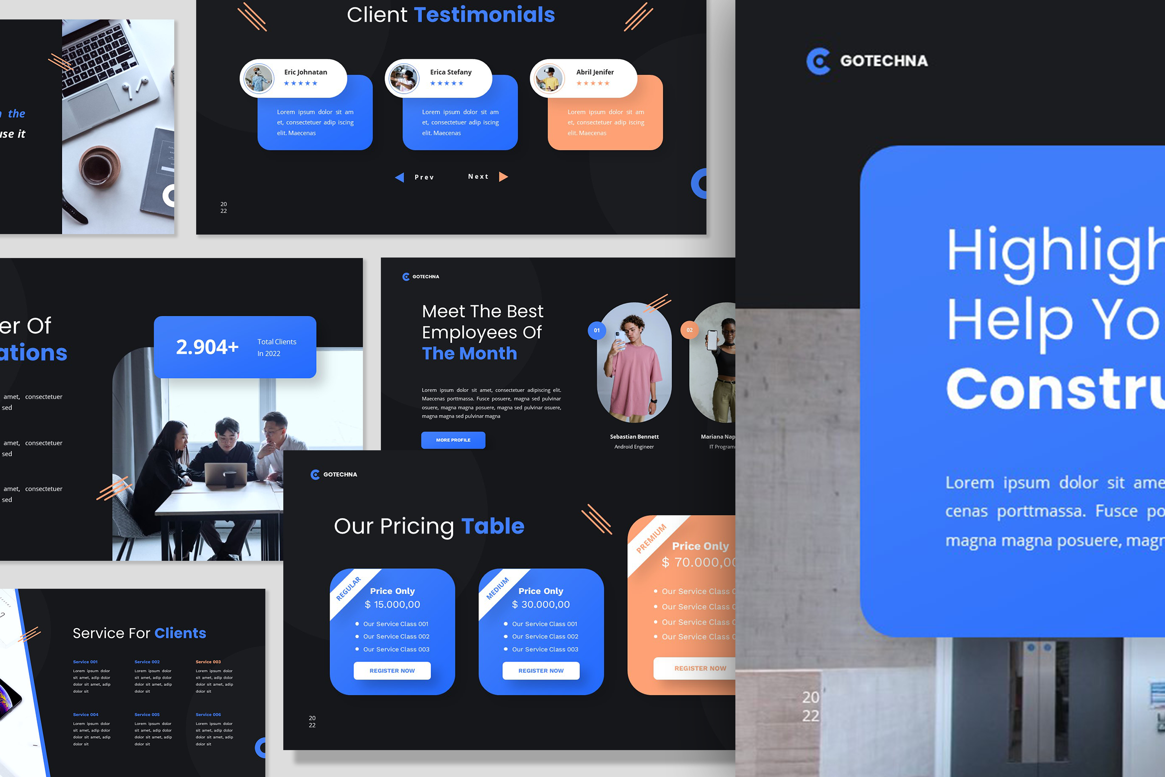 Gotechna - IT Solutions & Services Google Slides Template, Presentation ...