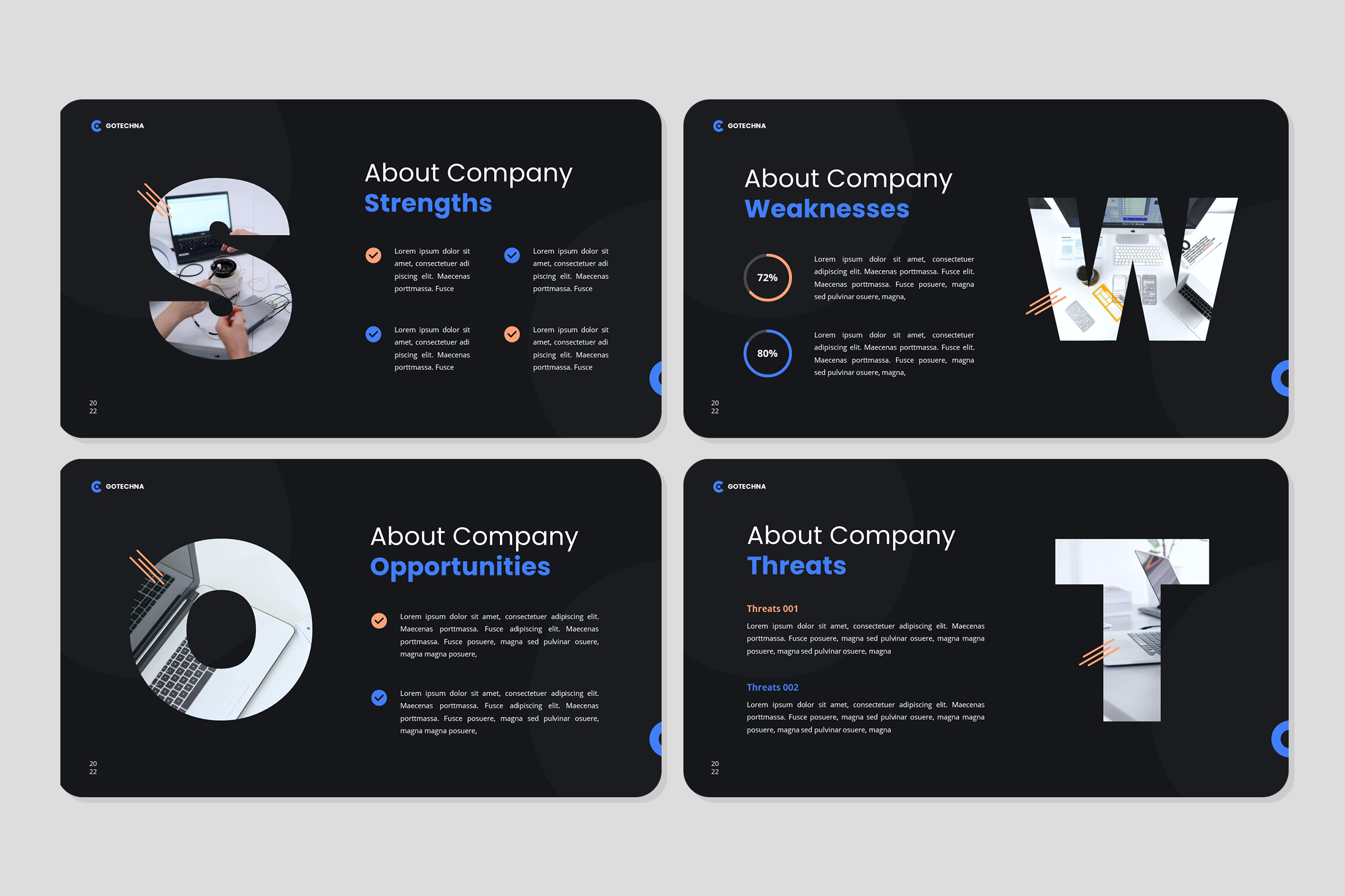 Gotechna - IT Solutions & Services Google Slides Template, Presentation ...
