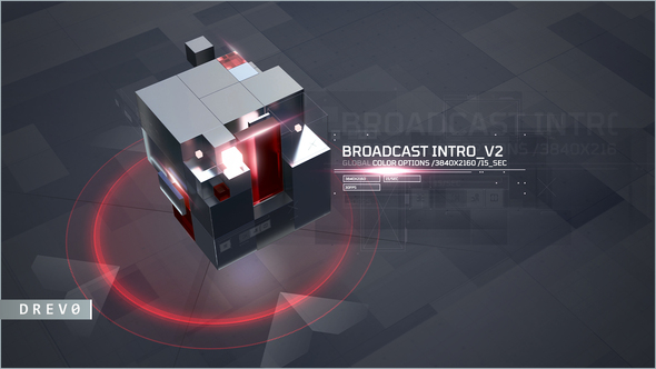 Broadcast Intro V_2/ 3D Cubes/ Glass/ New Modern/ Economics Opener/ TV Tonight Show/ Finance/ Promo