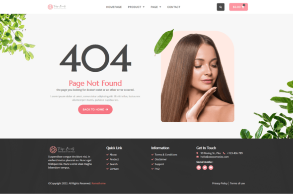 Tasya - Skin Care WooCommerce Elementor Template Kit