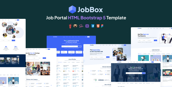 JobBox - Job Portal + Admin HTML Bootstrap 5 Template