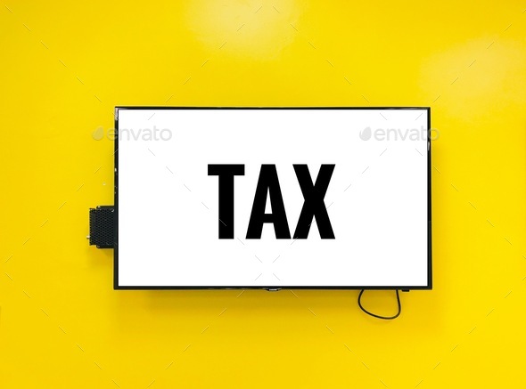 Tax on TV - Stock Photo - Images