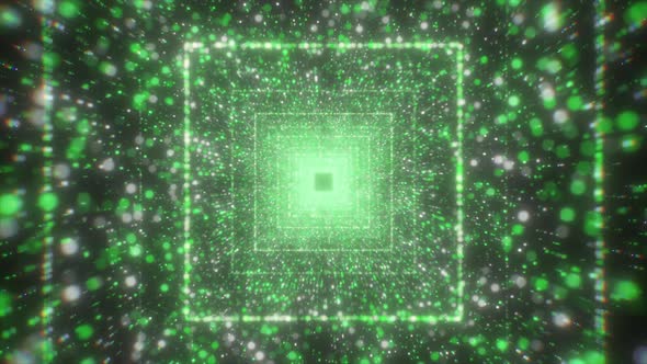 The bright squares in the animation seem to create a passage alt