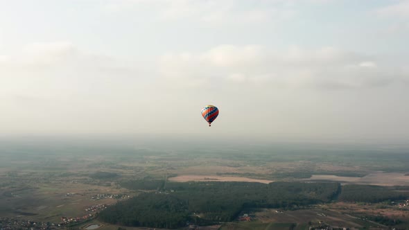 Aproaching Hot Air Balloon