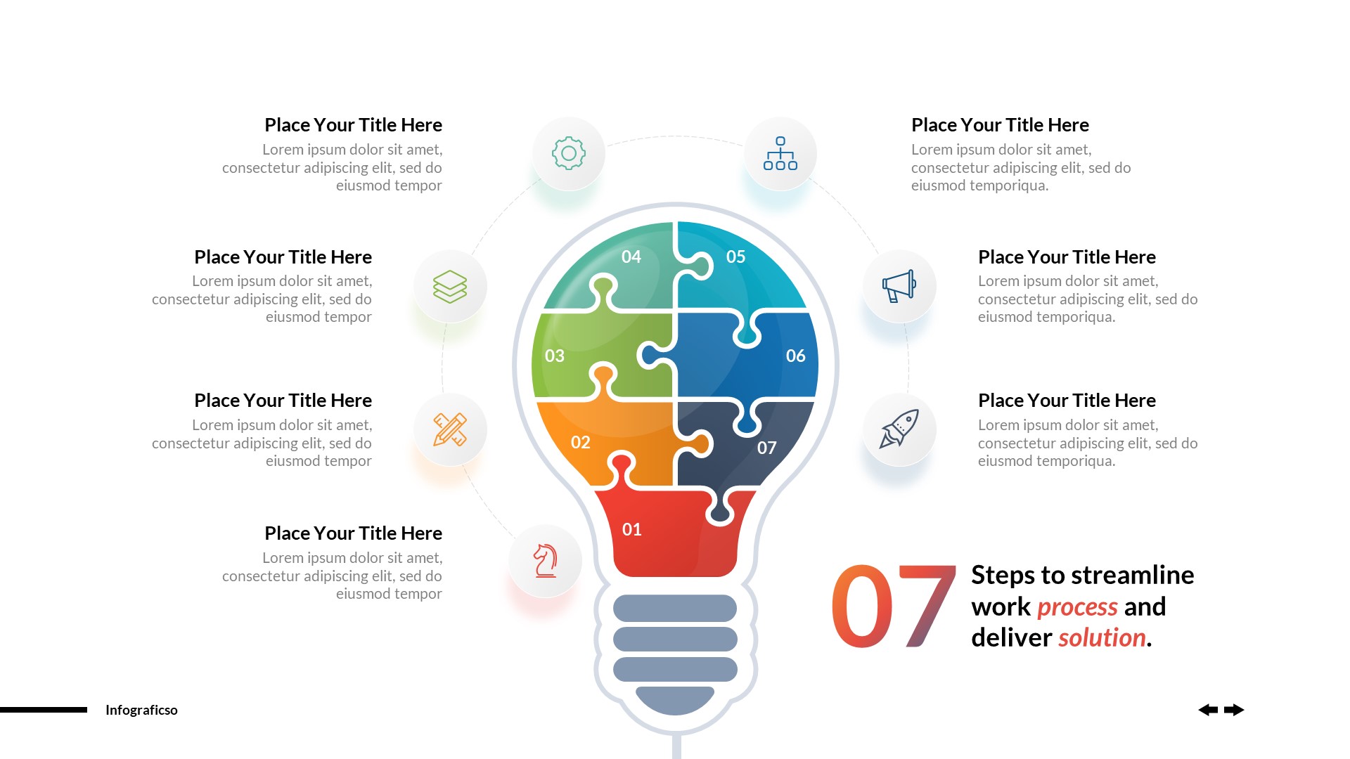 Business Puzzles Infographics Powerpoint Template, Presentation Templates