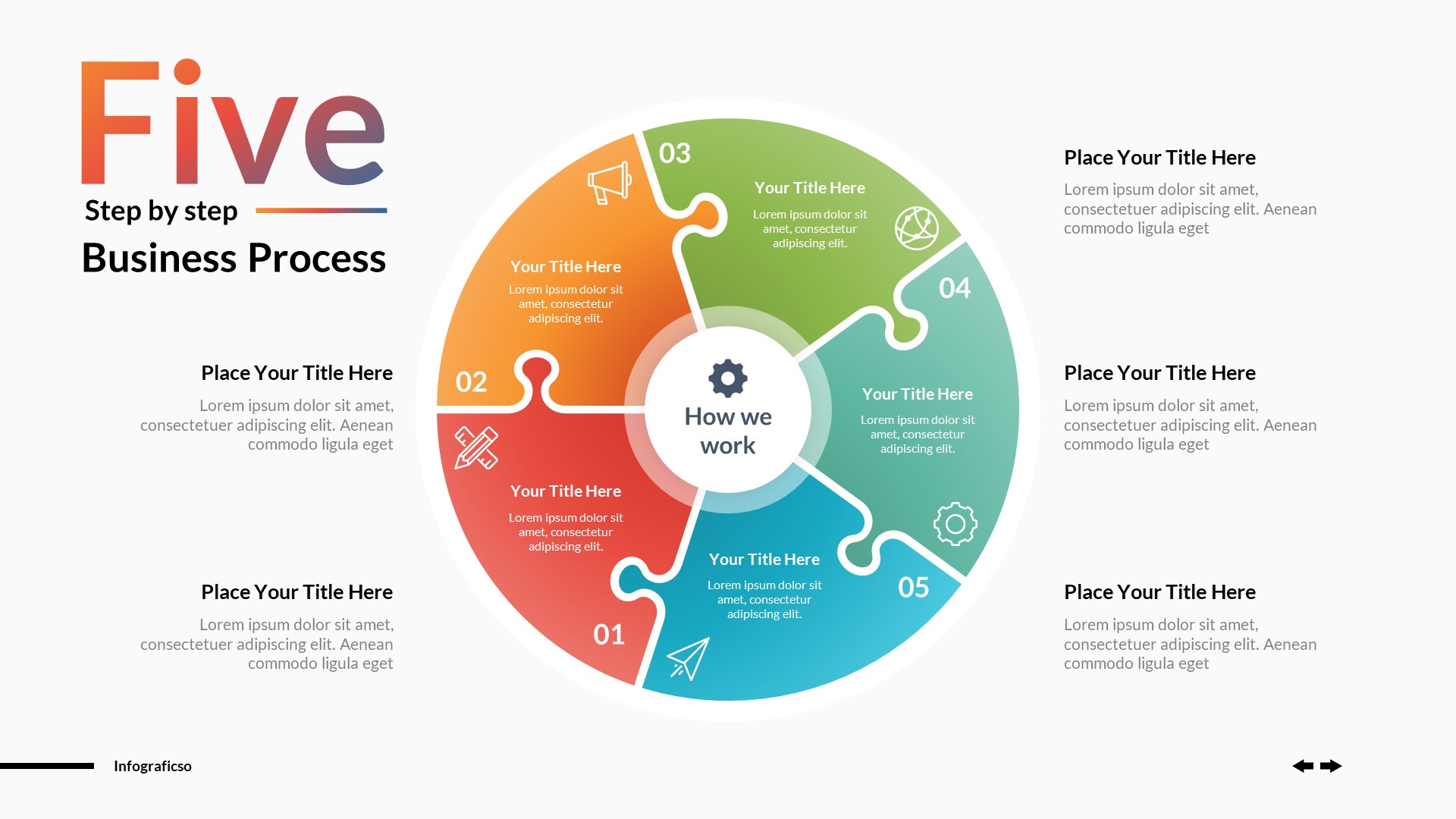 Business Puzzles Infographics Powerpoint Template By Graficso 