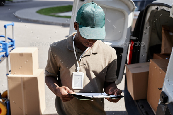 Movers with Van - Stock Photo - Images