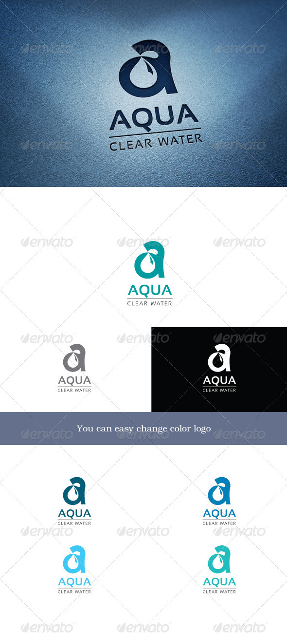 Aqua - Letters Logo Templates