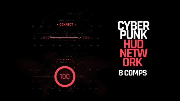 HUD Cyberpunk Network
