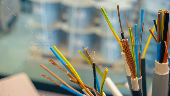 Close-up wires with visible exposed copper wires.