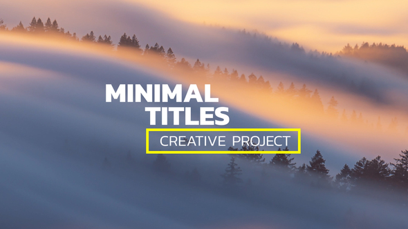 Minimal Titles | After Effects alt